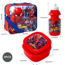 810077: Spiderman 3 Piece Lunch Set